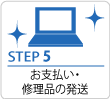 STEP5　修理品の発送